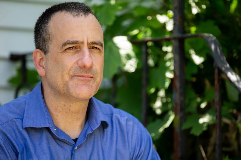 David Marsocci a former teacher at Bishop Hendricken High School, at his home in Warwick, R.I., in May 2022.
