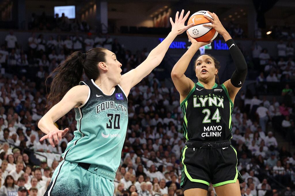 Napheesa Collier (right) made a case for MVP last season.