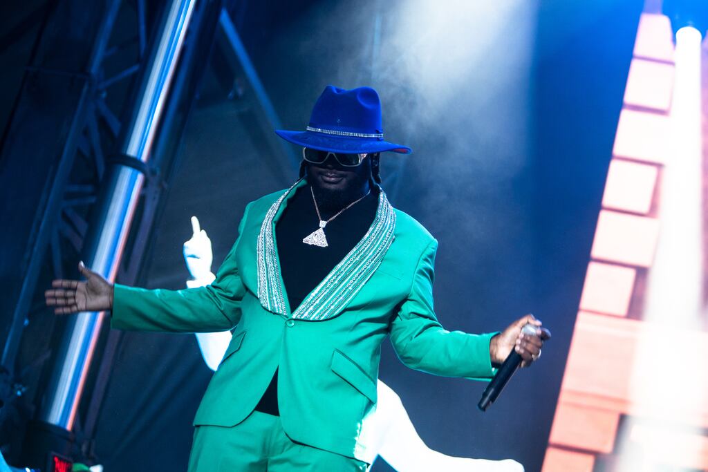 T-Pain performed at Boston Calling on Friday.