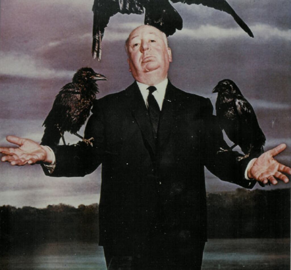 Alfred Hitchcock in the trailer of 