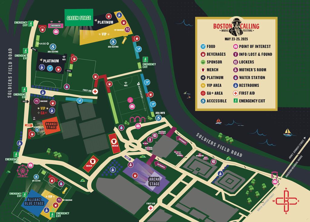 A map of the festival.