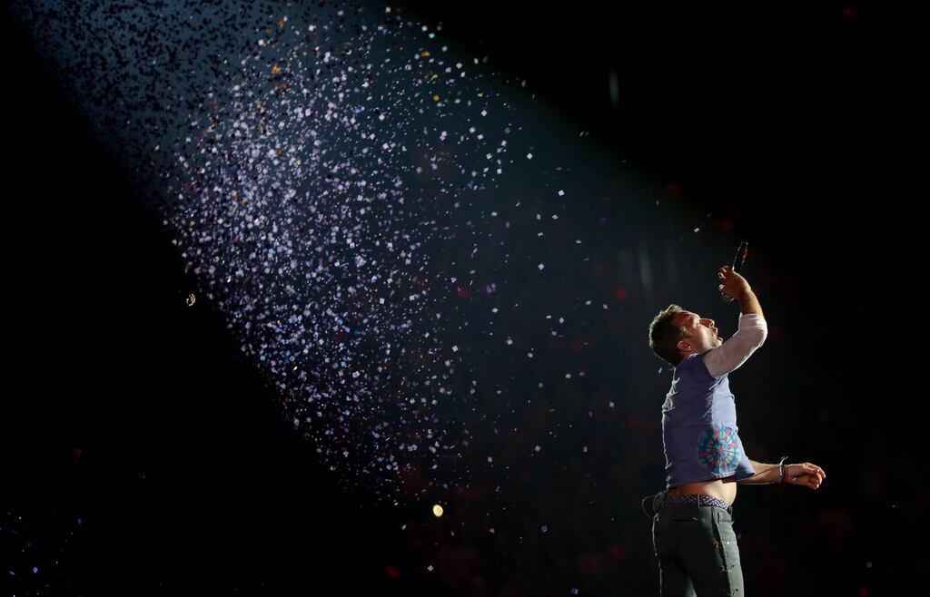 Coldplay frontman Chris Martin performed at Gillette Stadium on July 30, 2016.