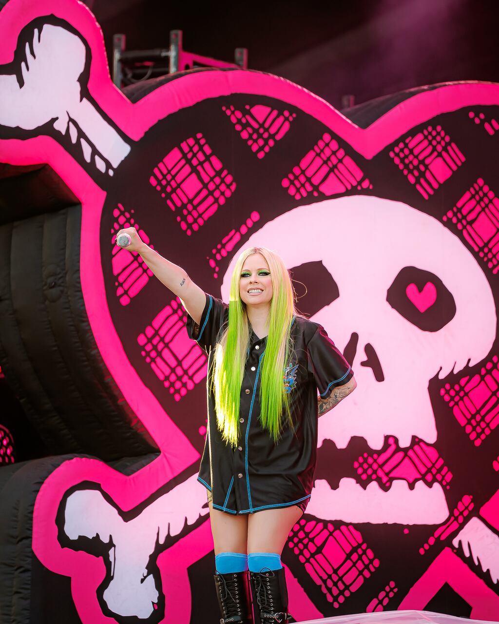 Avril Lavigne performed at Boston Calling on Saturday.