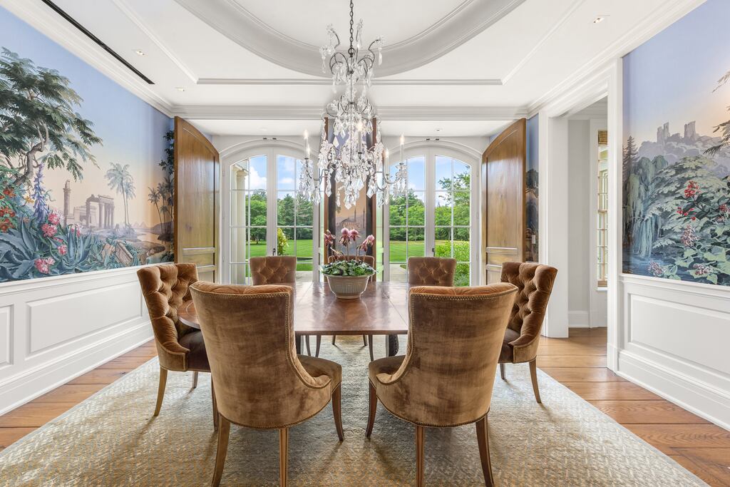 A dining room with a view.