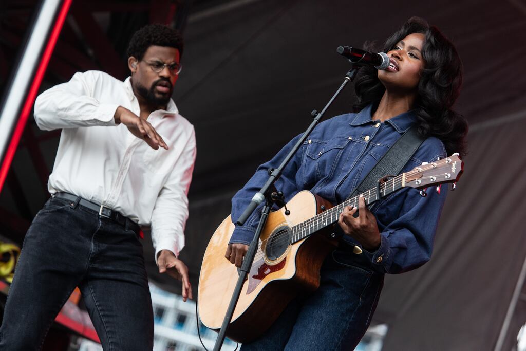 Infinity Song performed at Boston Calling on Friday.