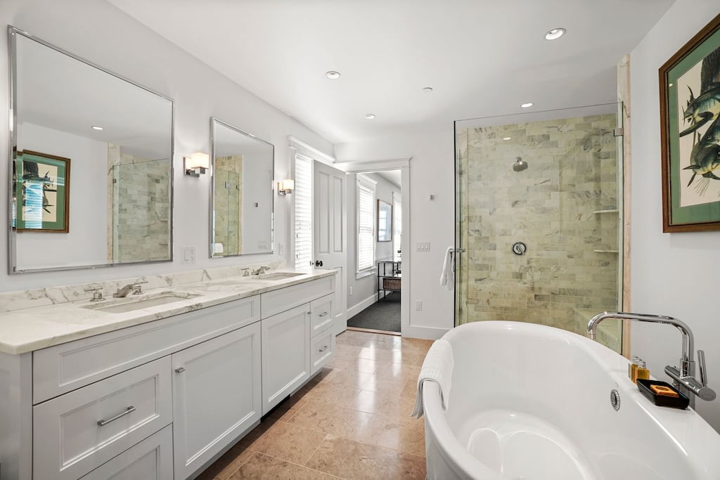 One of the bathrooms at 41 Jefferson Ave. on Nantucket. 
