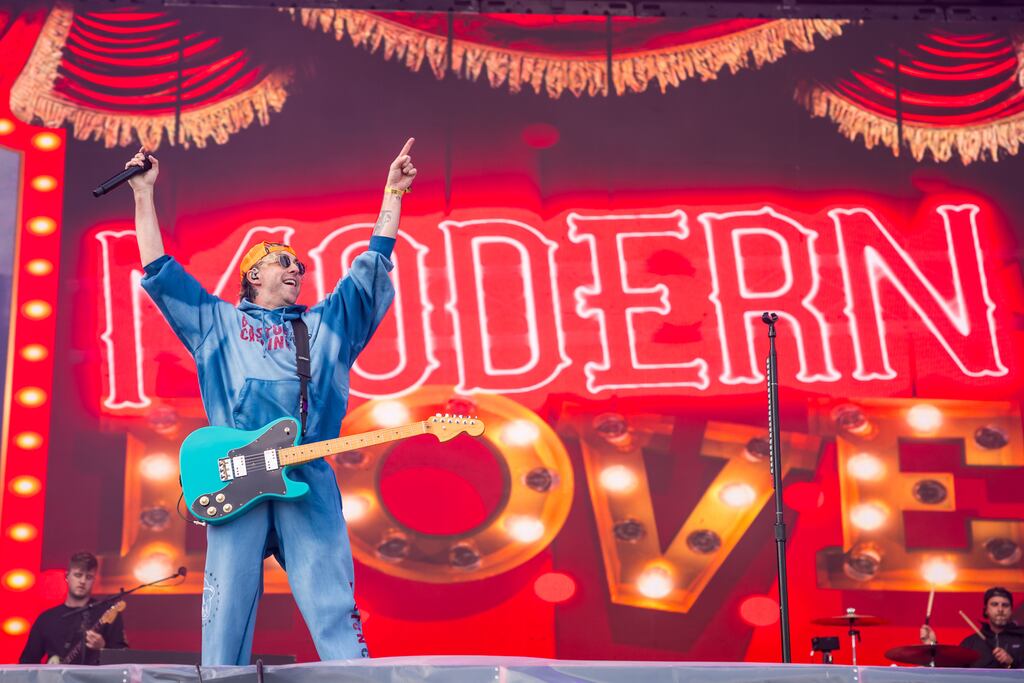 All Time Low performed at Boston Calling on Saturday.