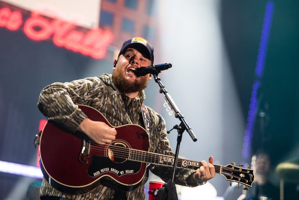 Luke Combs performed at Boston Calling on Friday.