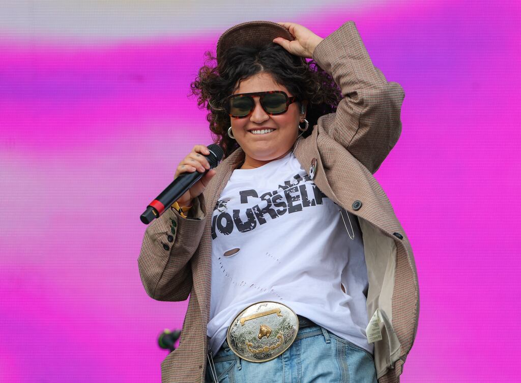 Remi Wolf performed at Boston Calling on Sunday.