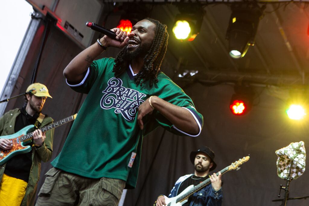 Latrell James performs at Boston Calling.