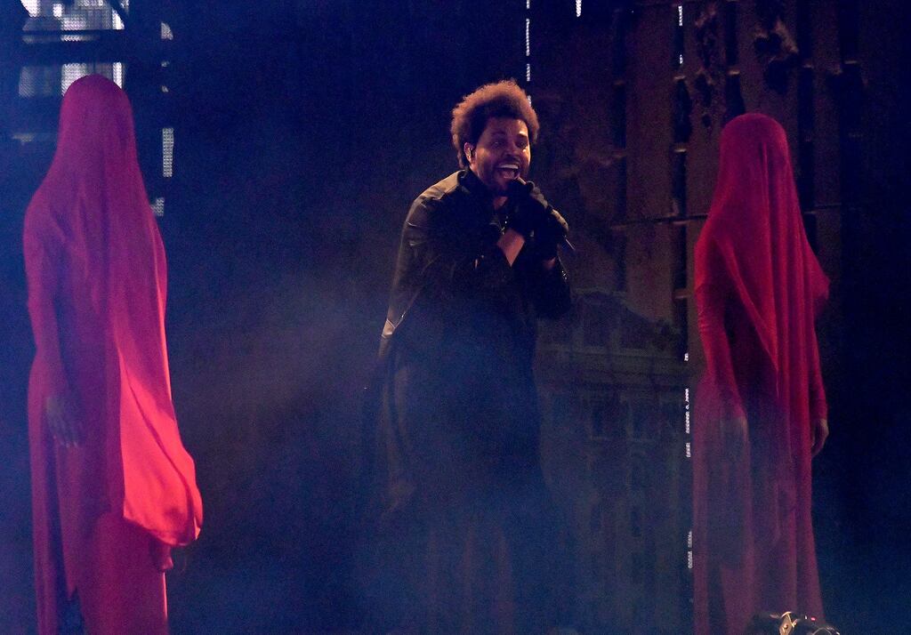 The Weeknd, performed at Gillette Stadium in Foxborough on July 21, 2022. 