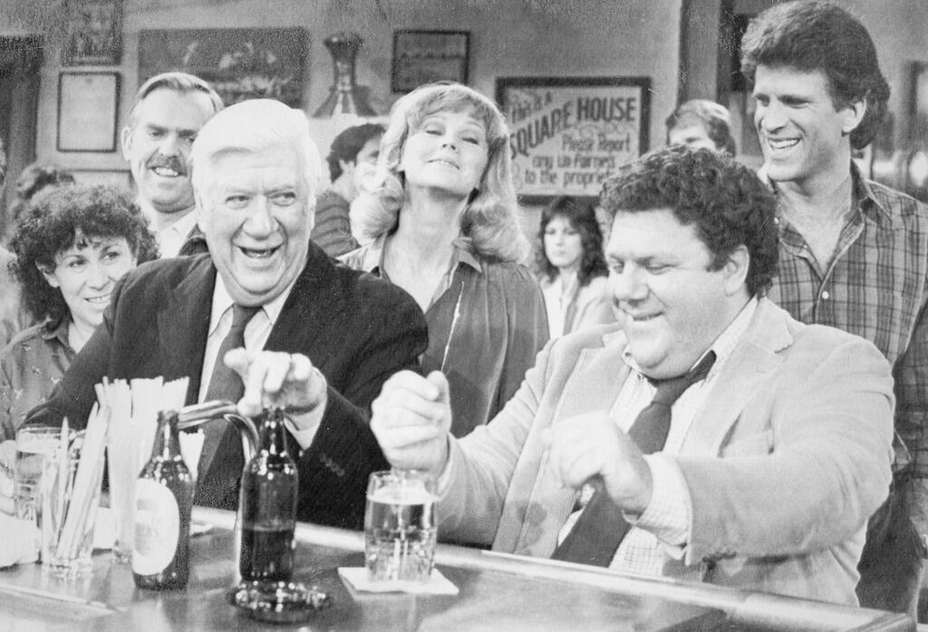Tip O'Neill on the set of 