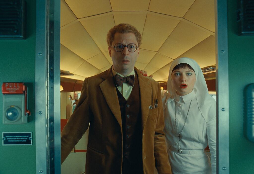 Michael Cera as Bjorn and Mia Threapleton as Liesl.