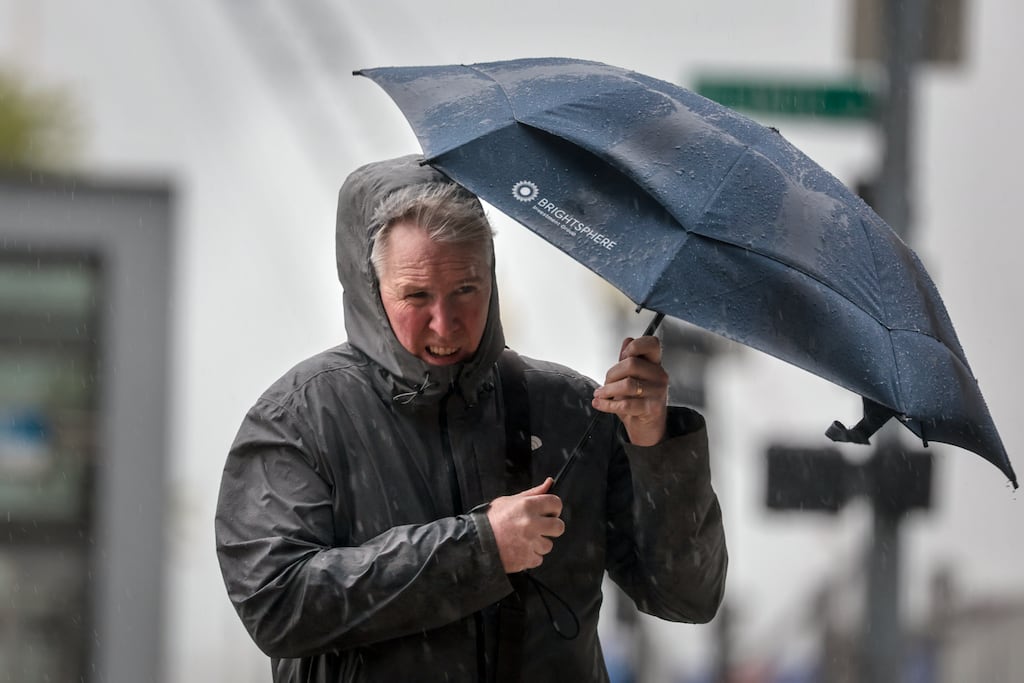 A rare spring nor’easter struck Boston on Thursday.
